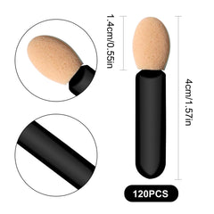 Keepsweat double-sided tips enable light and dark shade control during eye makeup.