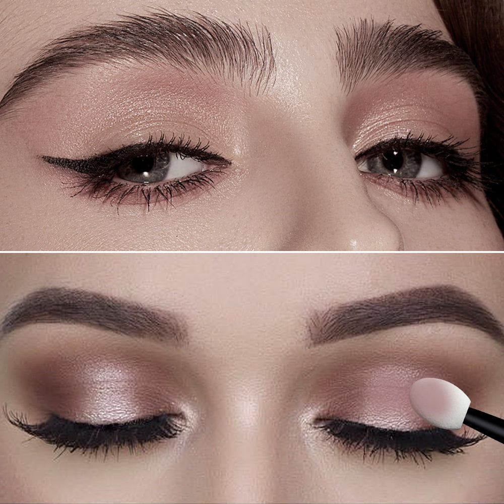 Keepsweat portable eyeshadow applicator set keeps you prepared for touch-ups on the go.