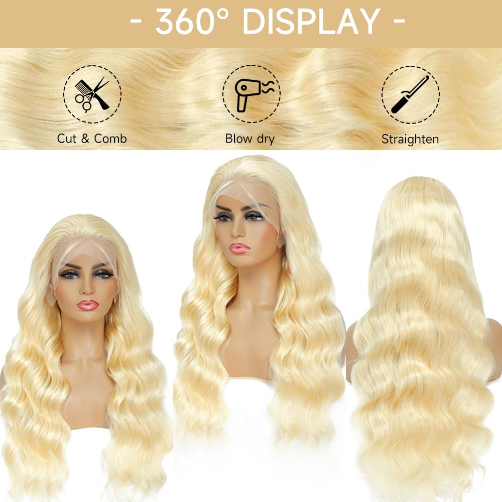 KEGOO 613 lace front wig 28 inch length, dramatic flow.