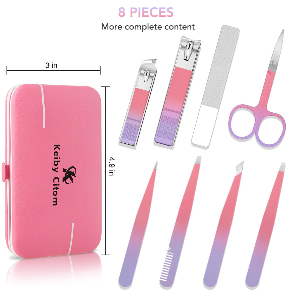 Keiby Citom eyebrow tweezers in use for shaping