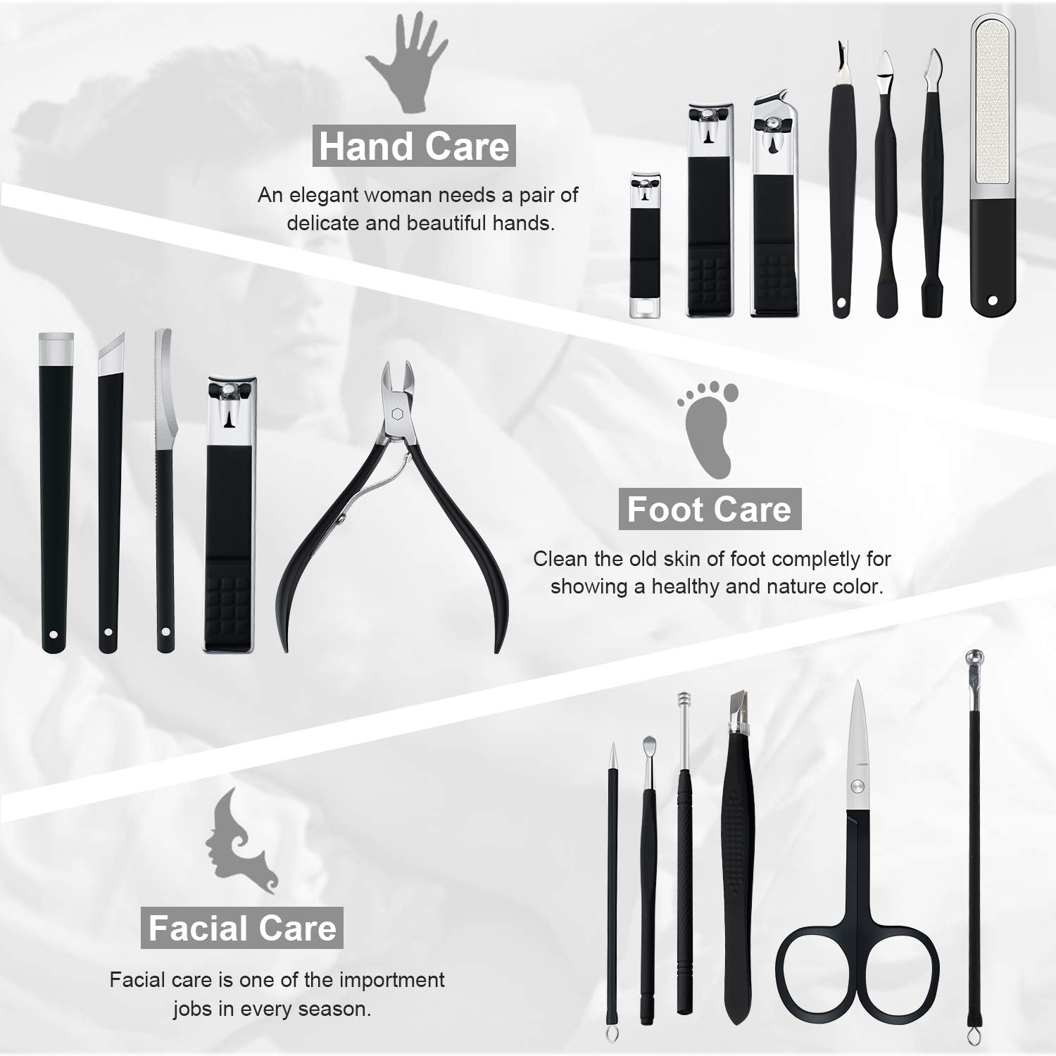Keiby Citom multifunction tools for hands, feet, and facial care in one compact kit