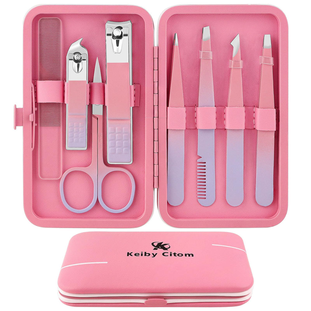 Keiby Citom tweezers set precision tip close-up for precise hair removal