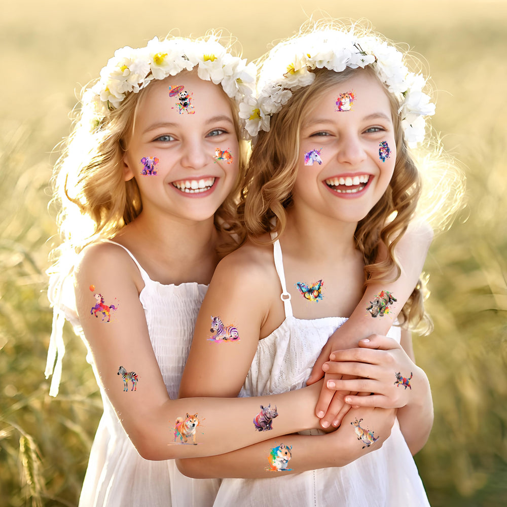 Keikihipa unicorn tattoo for magical pretend play