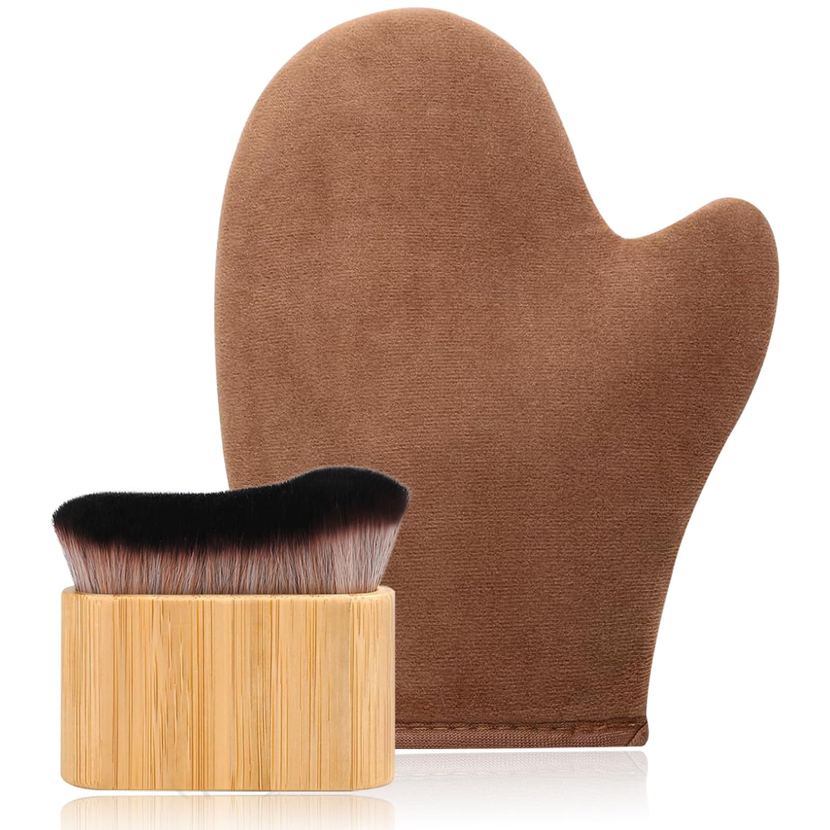 KELILO 2-in-1 tanning mitt with thumb grip for smooth body application.