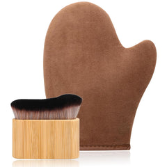 KELILO 2-in-1 tanning mitt with thumb grip for smooth body application.