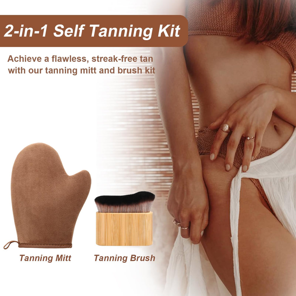 KELILO machine-washable tanning kit for easy cleaning and reuse.