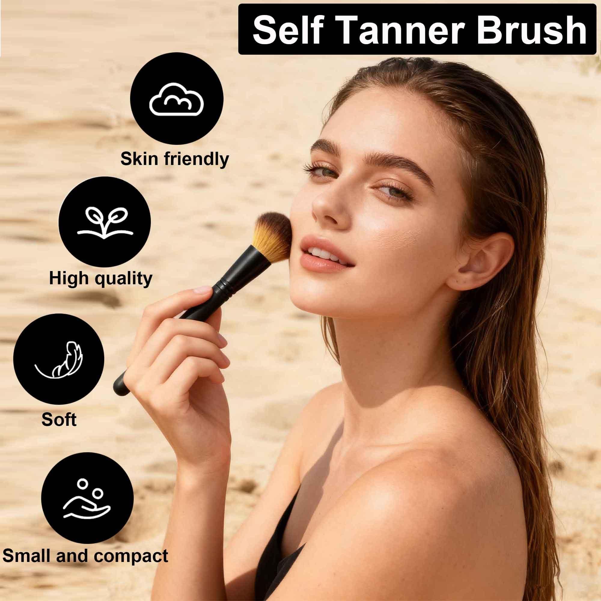 Kelilo precision self-tanner brush for detailed application