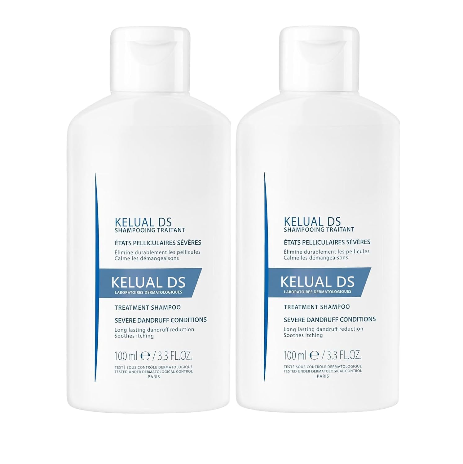 KELUAL DS champú anti-caspa: control de caspa severa para cuero cabelludo cómodo.