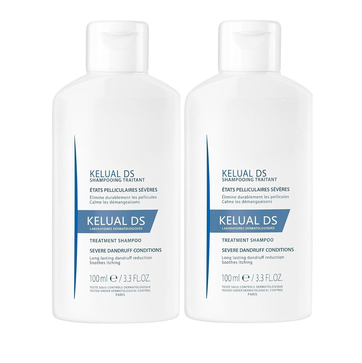 KELUAL DS champú anti-caspa: control de caspa severa para cuero cabelludo cómodo.
