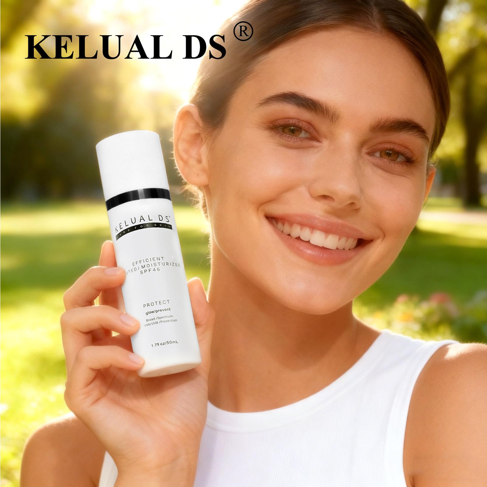 KELUAL DS: ingrediente clave ácido hialurónico para hidratación profunda.