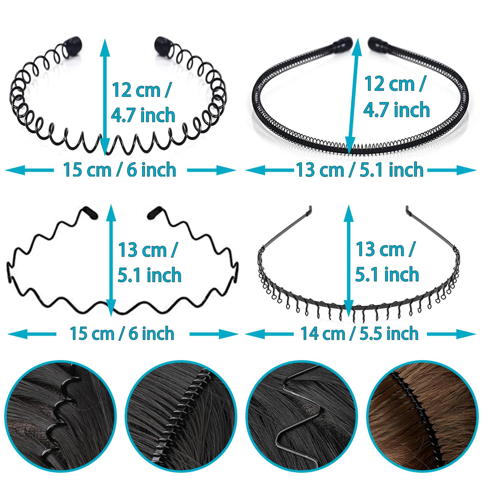 KELUBATU diadema para moda y deporte, combina con cualquier look.