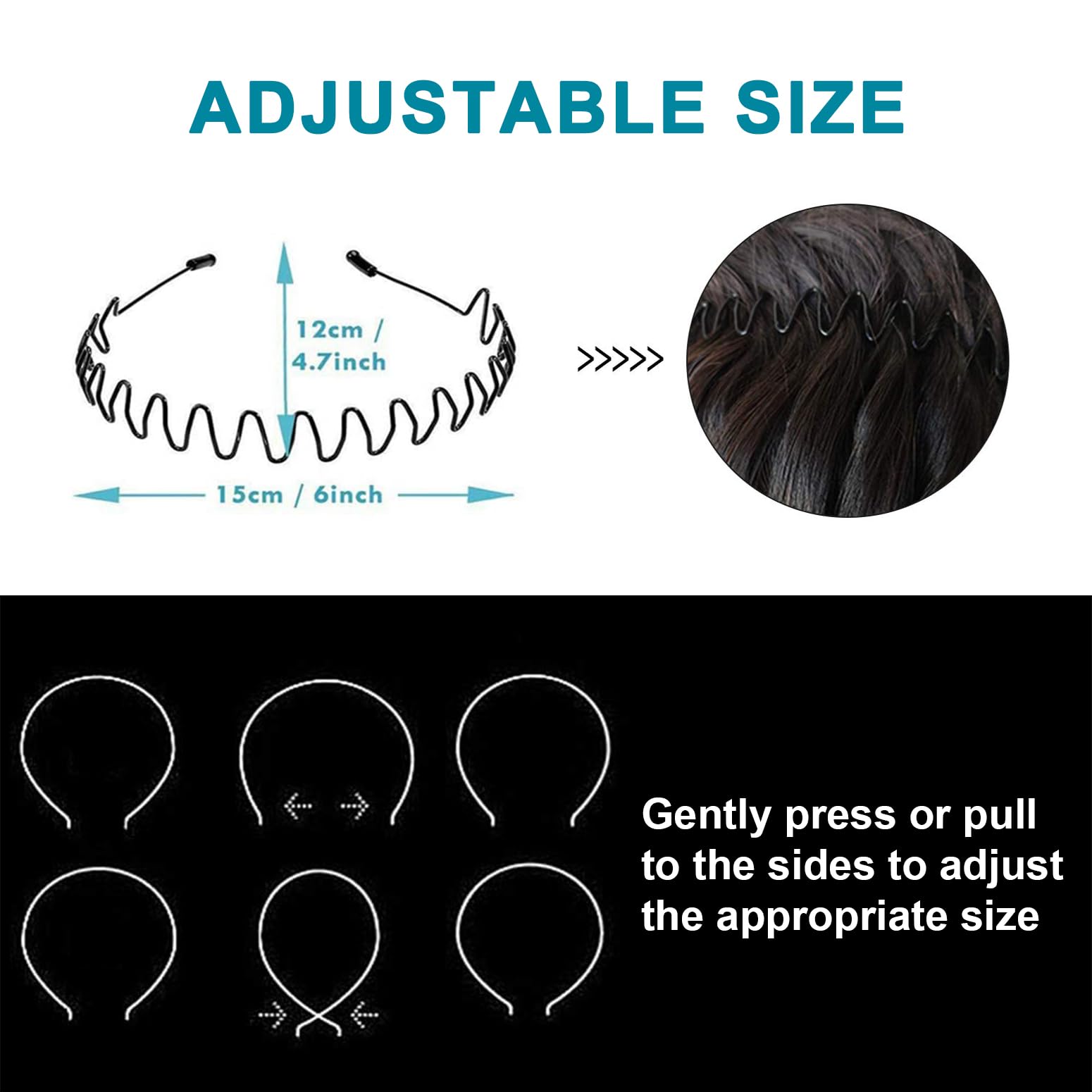 KELUBATU headband with soft non-slip end caps protecting skin during training