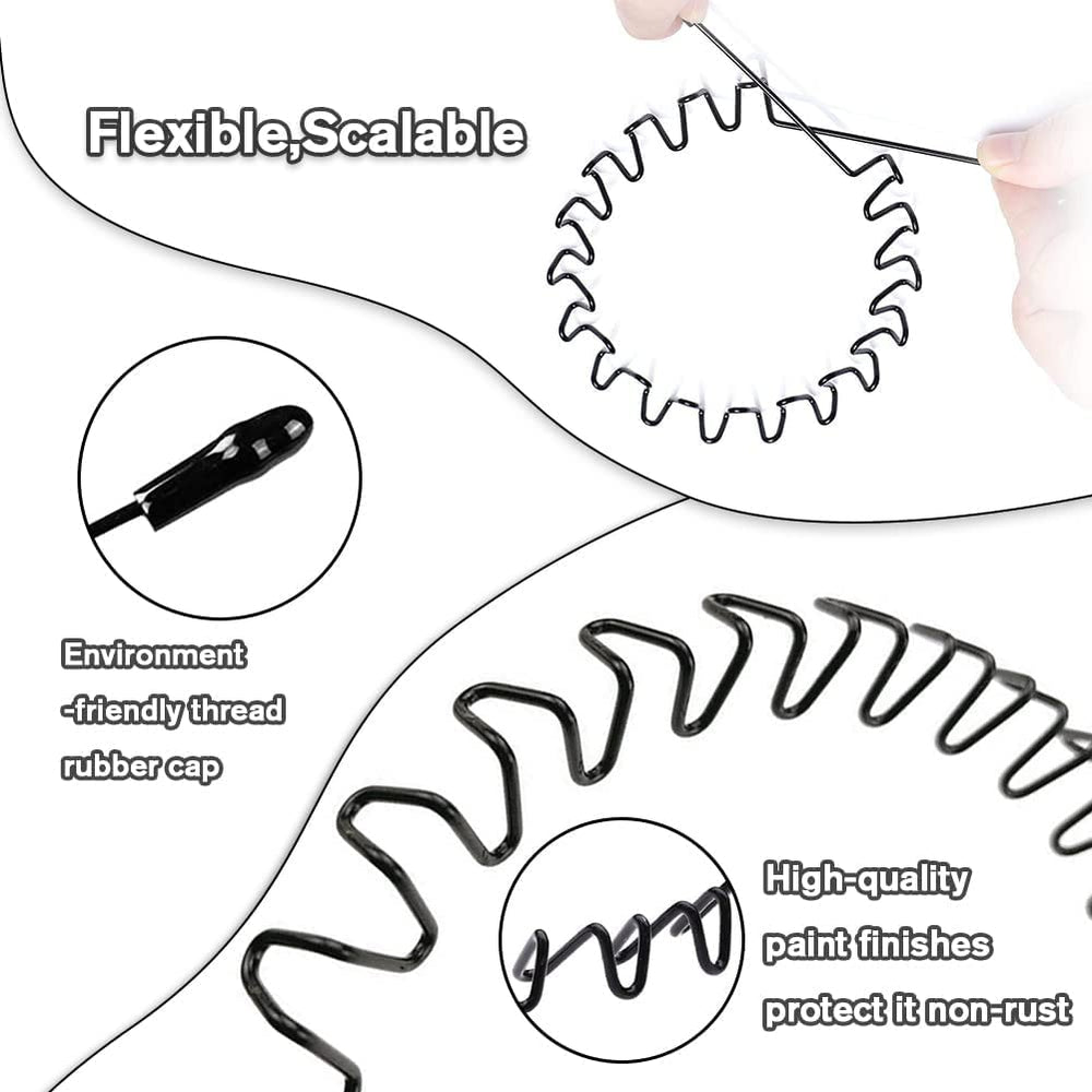 KELUBATU diademas metálicas: material anticorrosión y a prueba de agua para mayor durabilidad.
