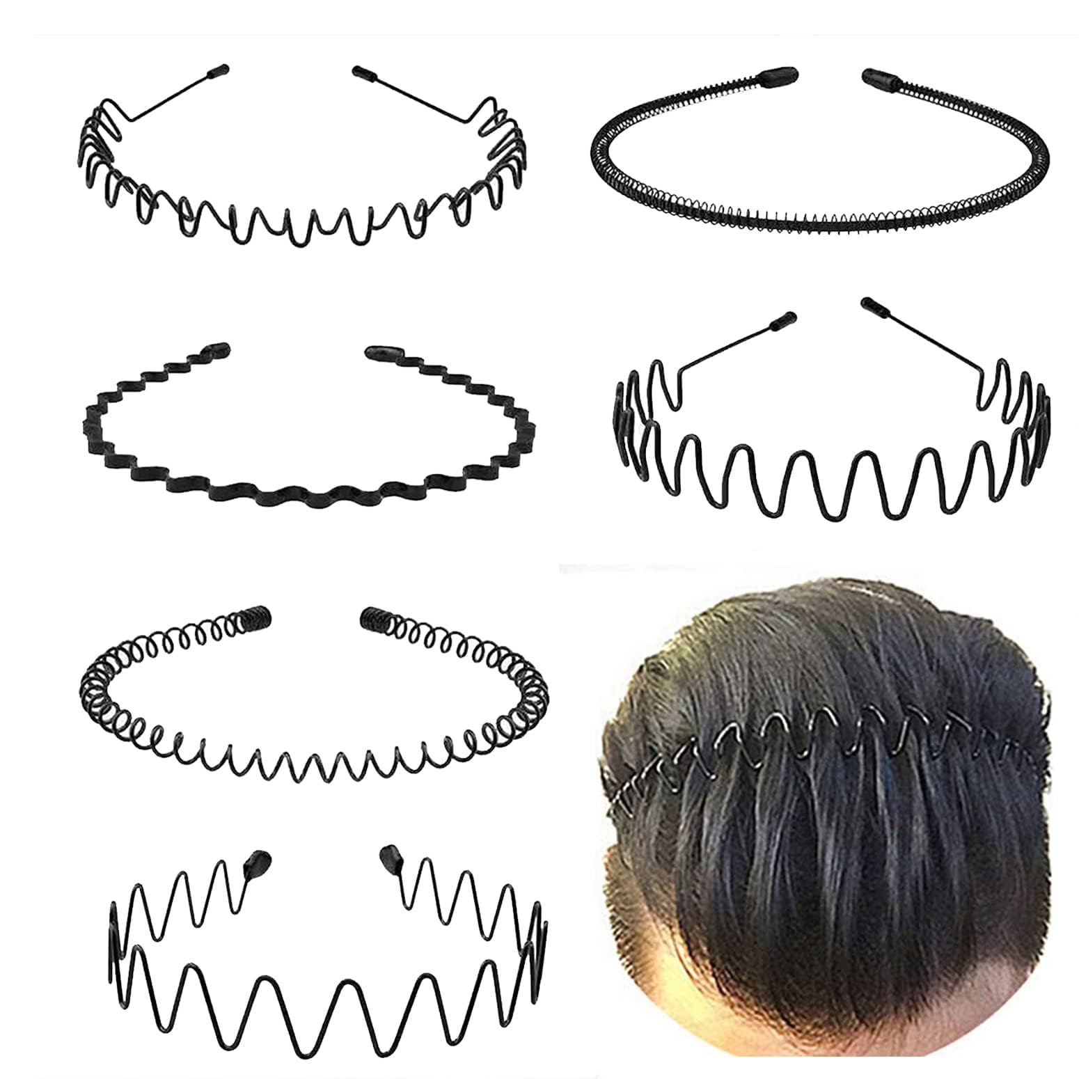 KELUBATU diademas metálicas: estilos variados para peinados rápidos.