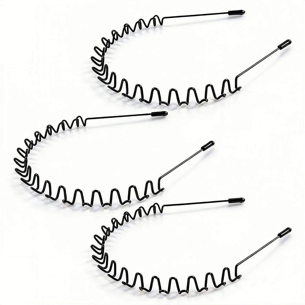 KELUBATU metal hair bands zigzag closeup for durable daily wear