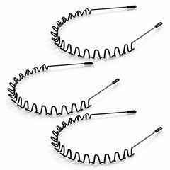 KELUBATU metal hair bands zigzag closeup for durable daily wear