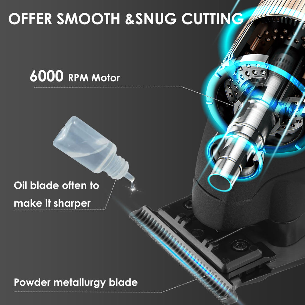 KEMEI 2293 cordless design enables grooming anywhere