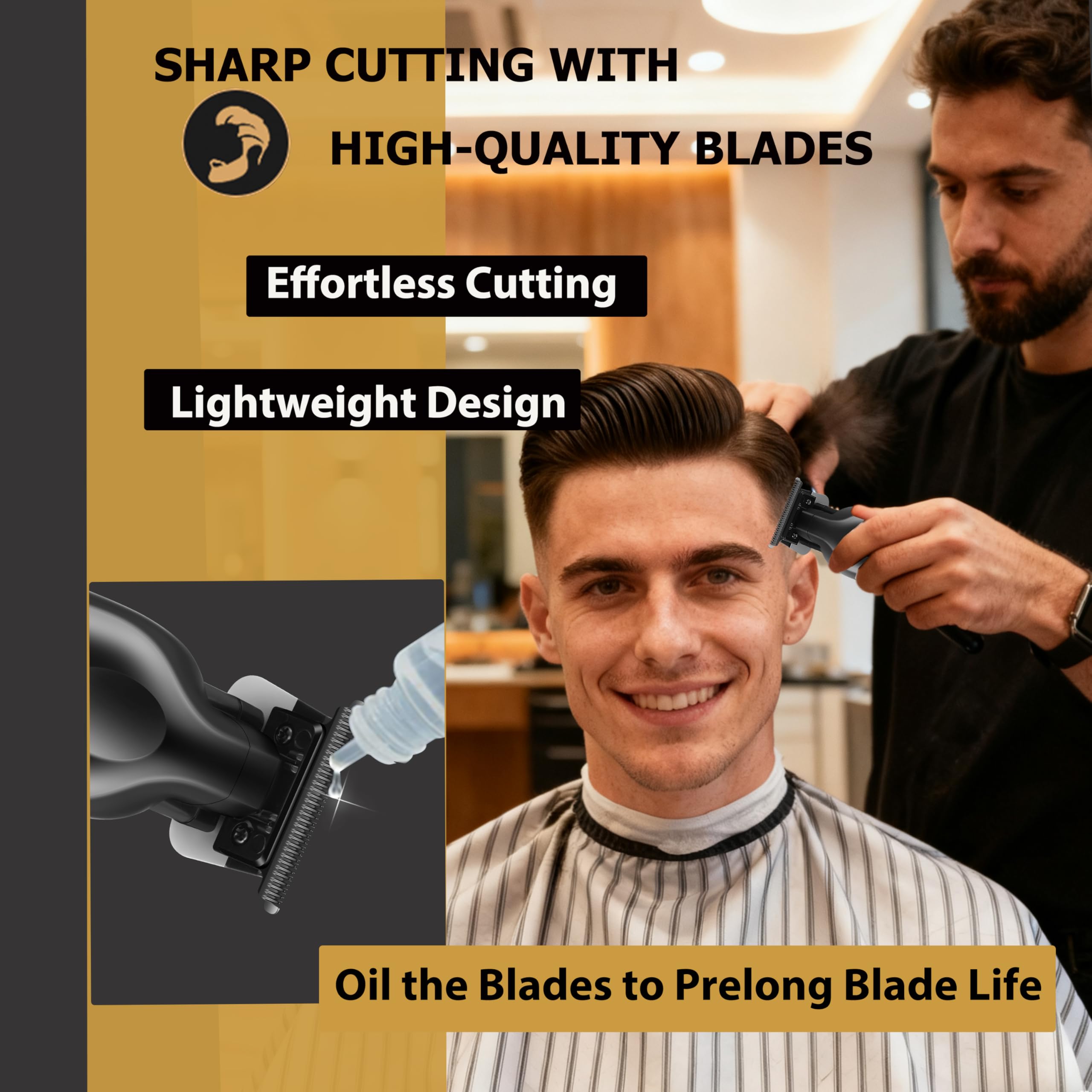 KEMEI 2299 cordless trimmer for convenient, on-the-go grooming