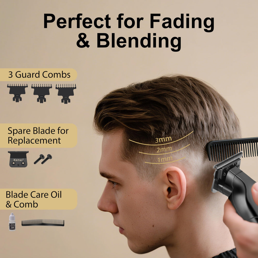 KEMEI 2299 trimmer 180-minute cordless runtime