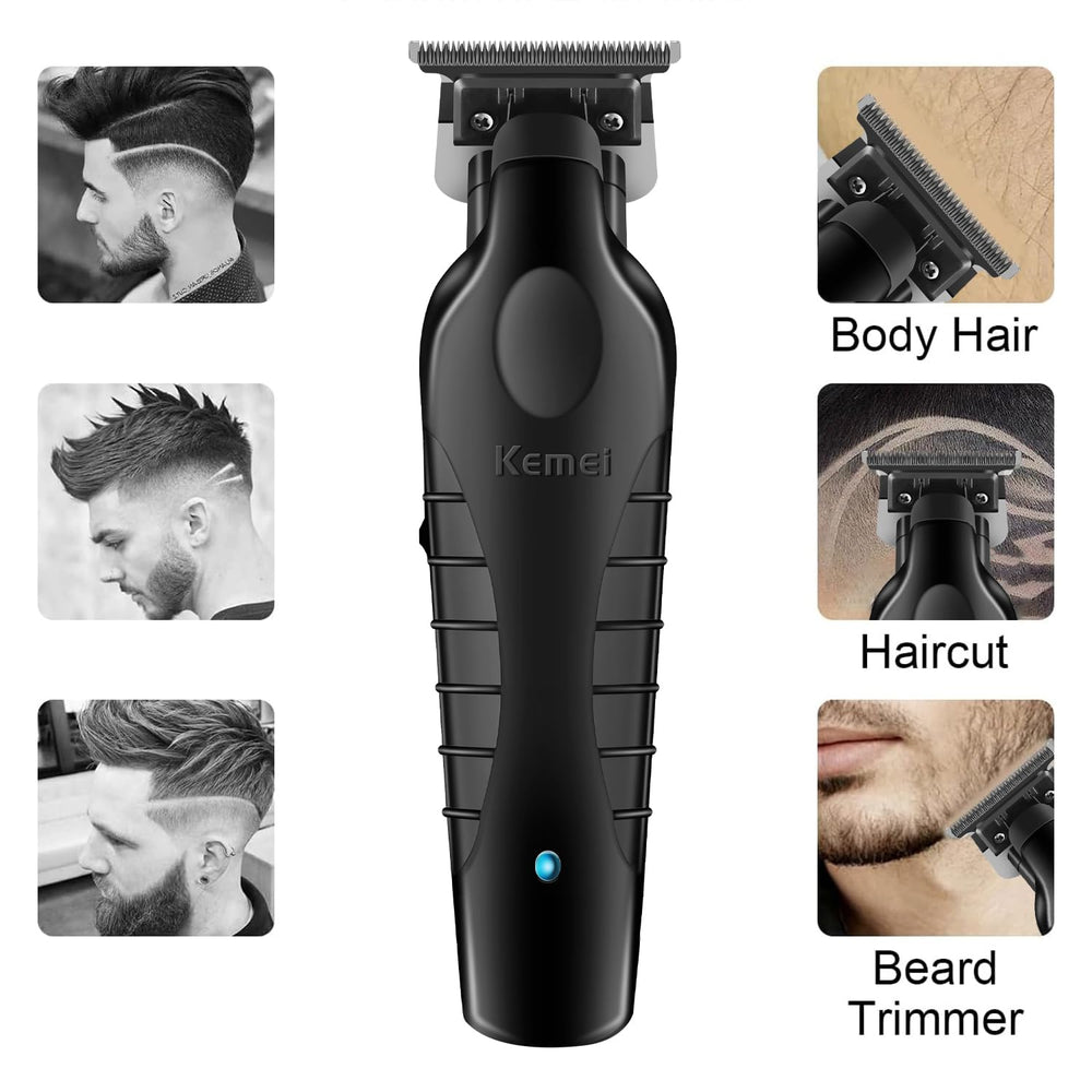 KEMEI 2299 zero-gap blade for around-neckline precision