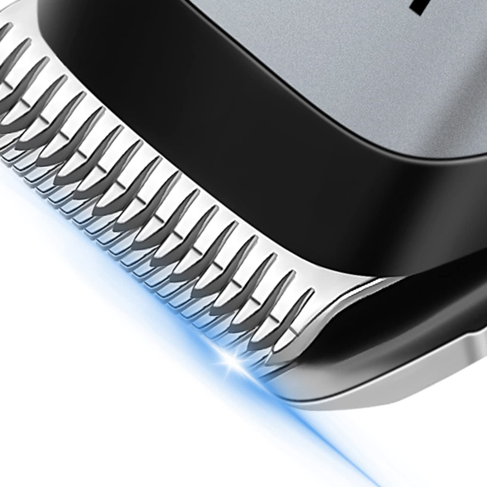 KEMEI mini clippers secure-fit guards for even trims.