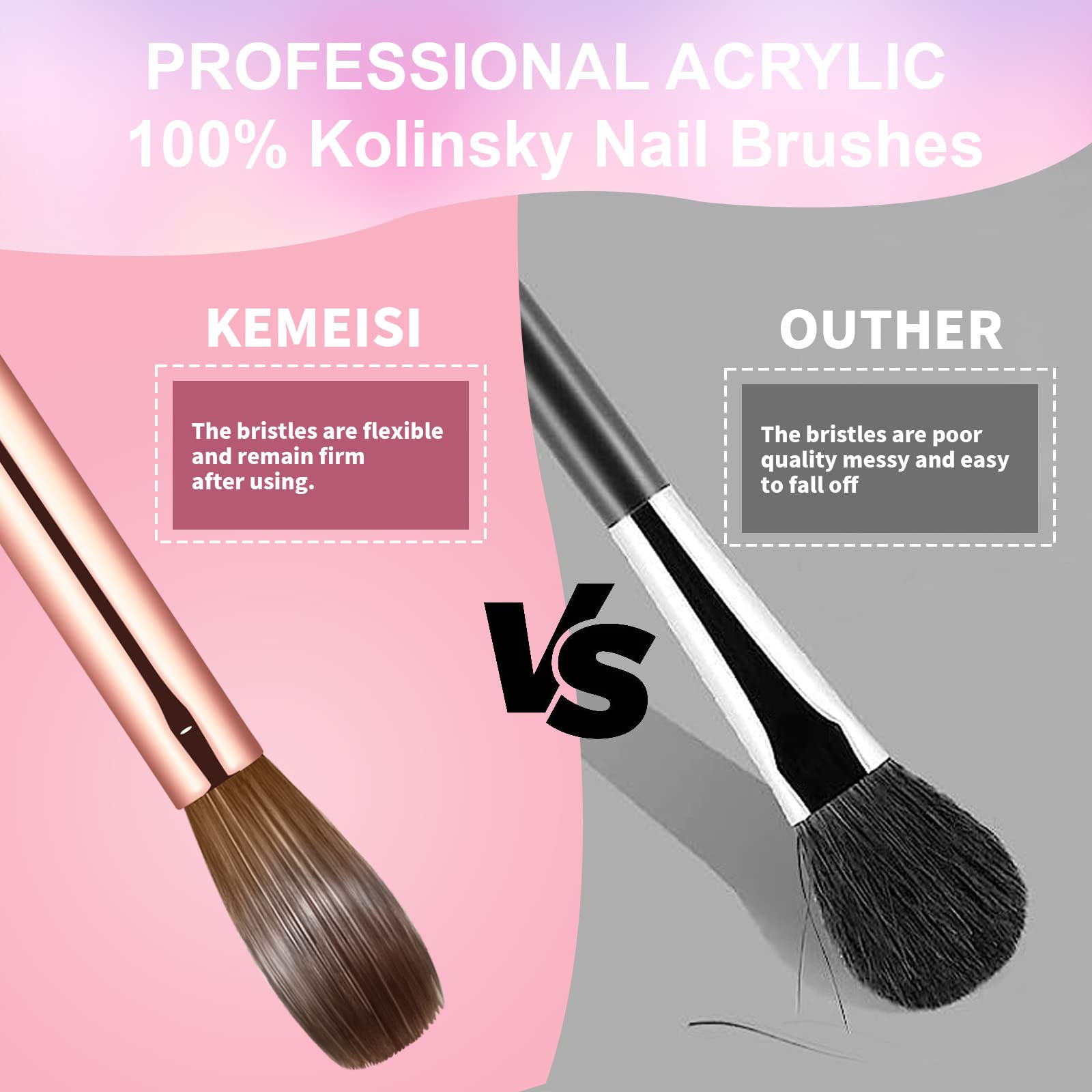 KEMEISI brush cleaning and upright storage to maintain bristle integrity
