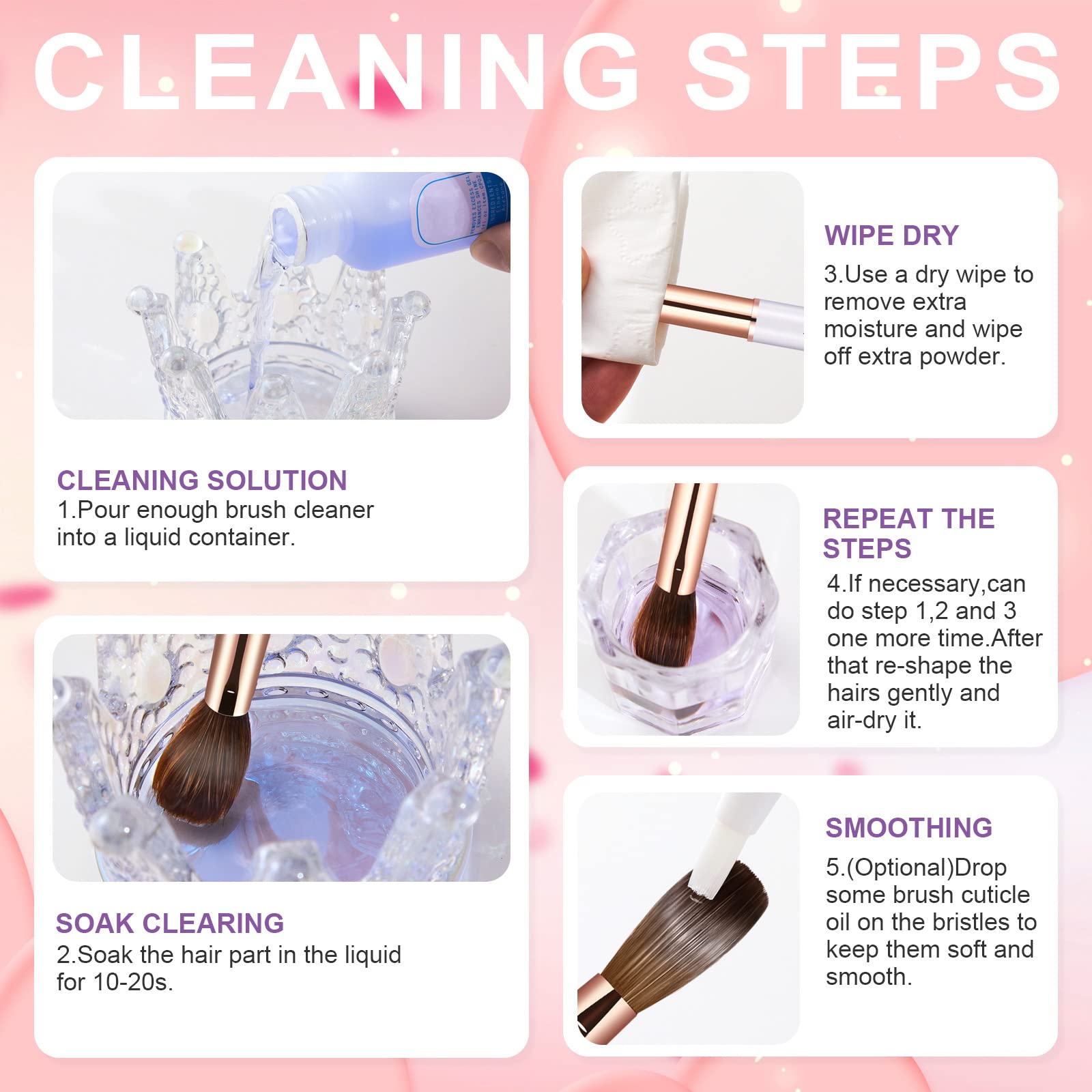 KEMEISI nail art brush in action demonstrating smooth application