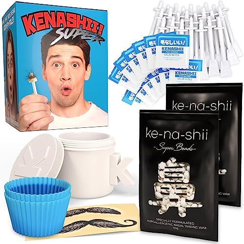Kenashii Super Nose Waxing Kit: wax pot heating for quick, controlled prep.