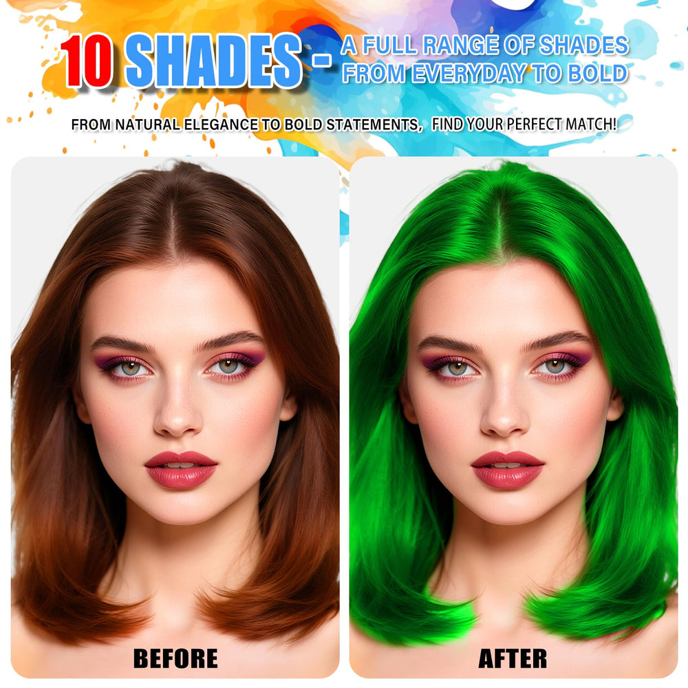 KENINA Green Hair Spray for parties and cosplay, bold color accent.