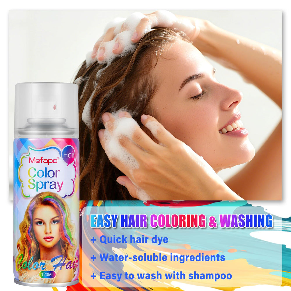 KENINA Green Temporary Hair Dye is mild and easy to wash out after events.
