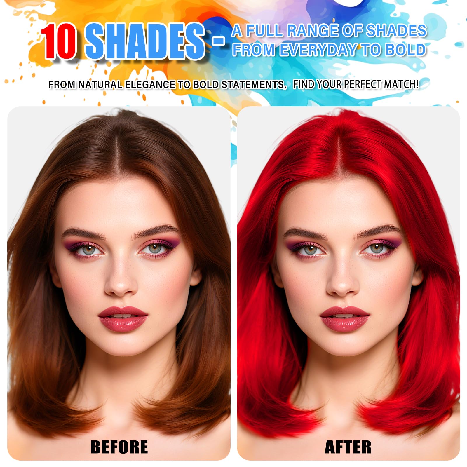 KENINA Red Hair Spray looks for a festive party-ready style.