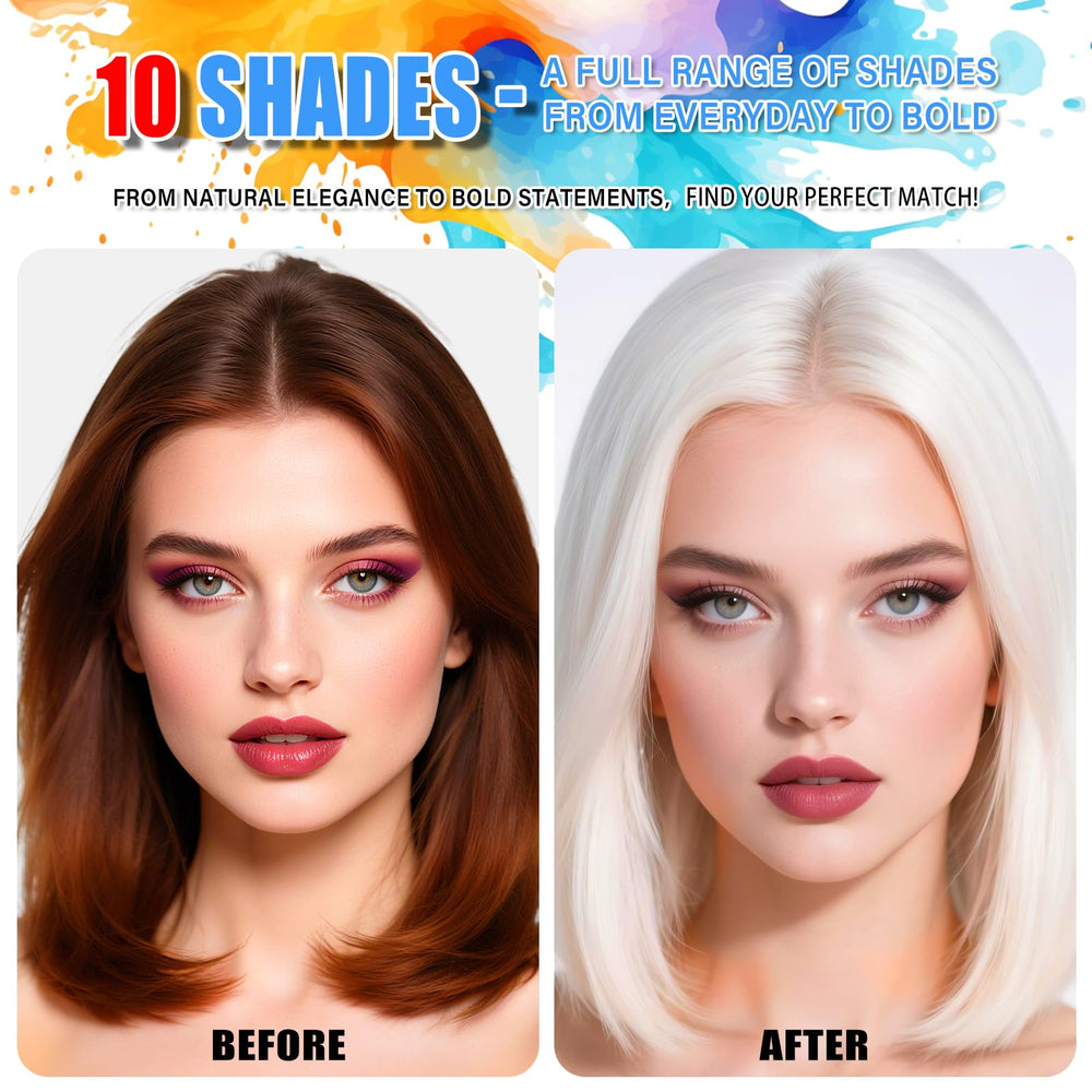 KENINA washable white hair dye gentle for daily use.