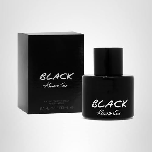 Kenneth Cole Black logo detail emphasizes luxury branding and durability.