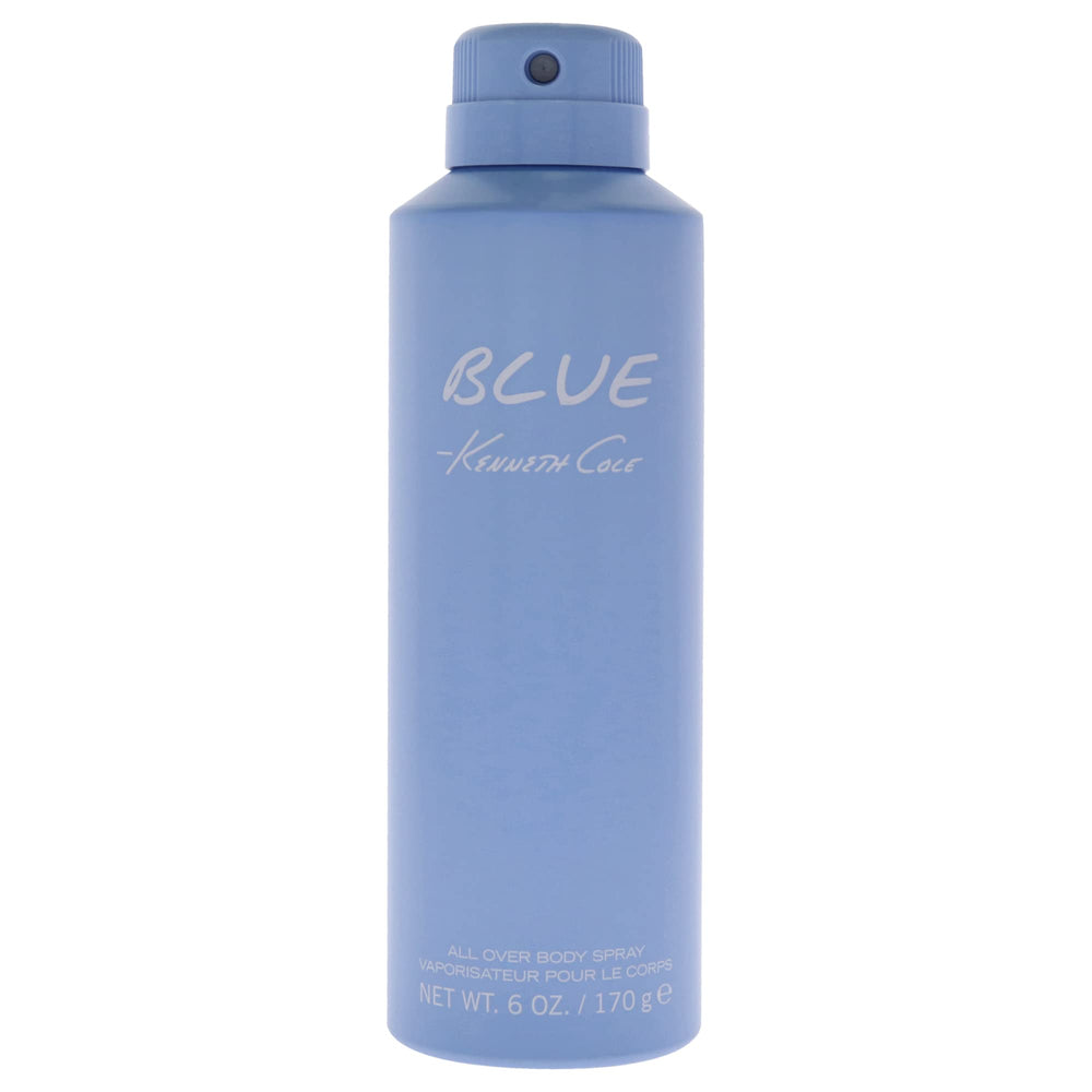 Kenneth Cole Blue body spray front view for daily freshness and confident style.