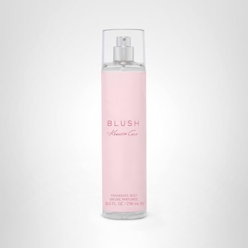 Kenneth Cole Blush spray bottle in action, great for on-the-go scent.