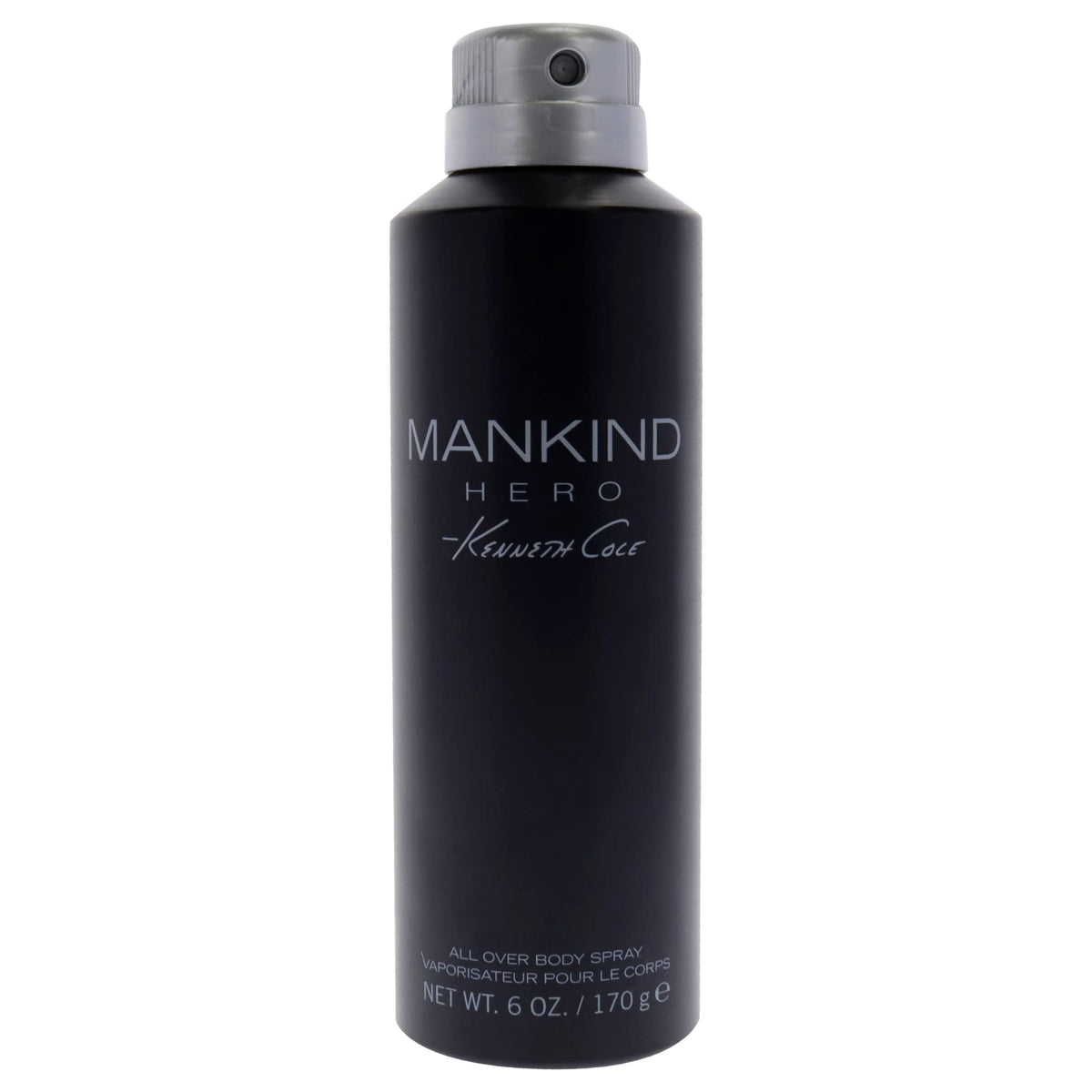 Kenneth Cole Mankind Hero bottle close-up showing a fresh, lasting masculine scent