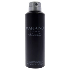 Kenneth Cole Mankind Hero bottle close-up showing a fresh, lasting masculine scent