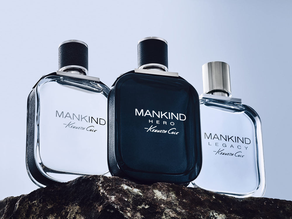 Kenneth Cole Mankind Hero packaging box for gift-ready presentation