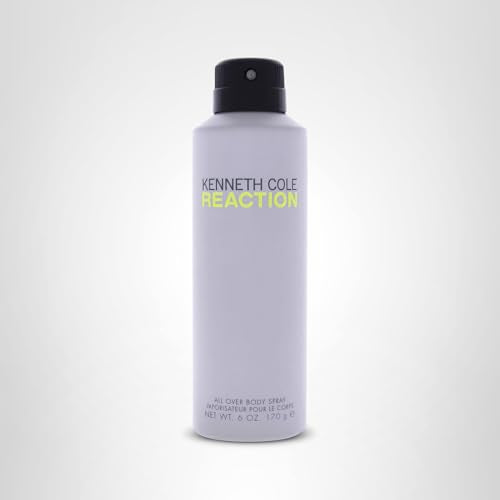 Kenneth Cole Reaction spray in use, ideal for quick daily refresh.