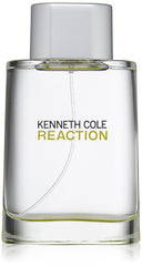 Kenneth Cole Reaction bottle front view highlights citrus-green notes for daytime energy
