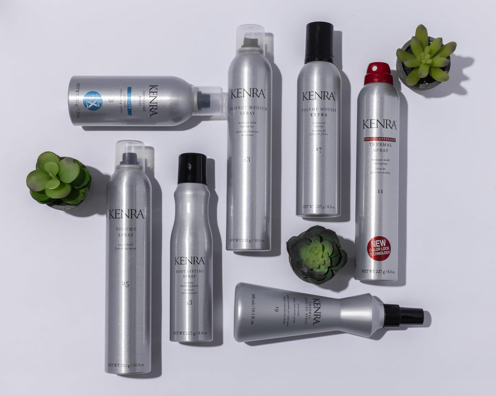 Kenra aerosol térmico para todo tipo de cabello y peinados.
