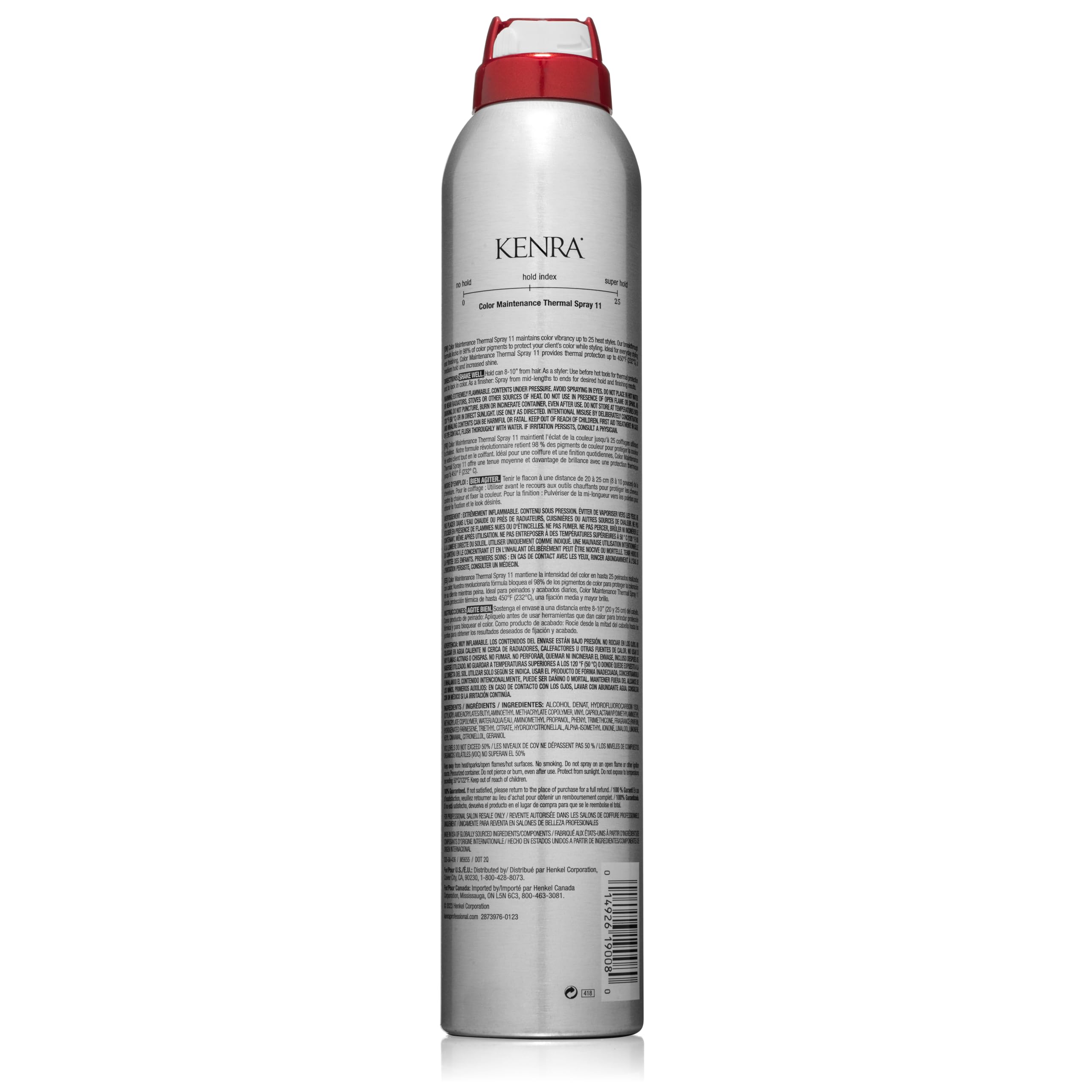 Kenra all hair types styling spray supports versatile looks.