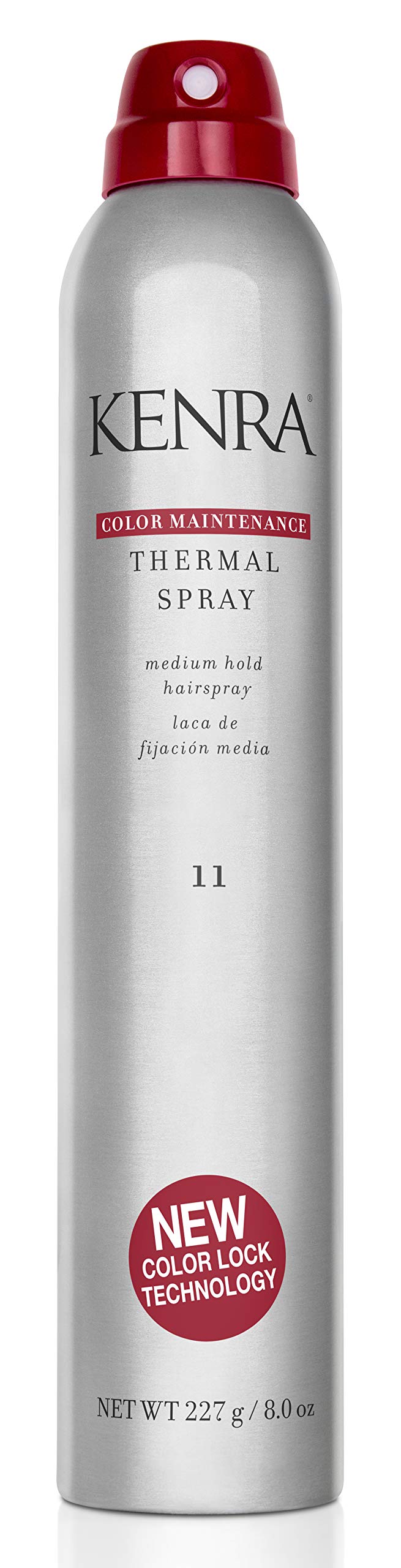 Kenra Color Maintenance Thermal Spray 11 bottle protects color during styling with heat protection.