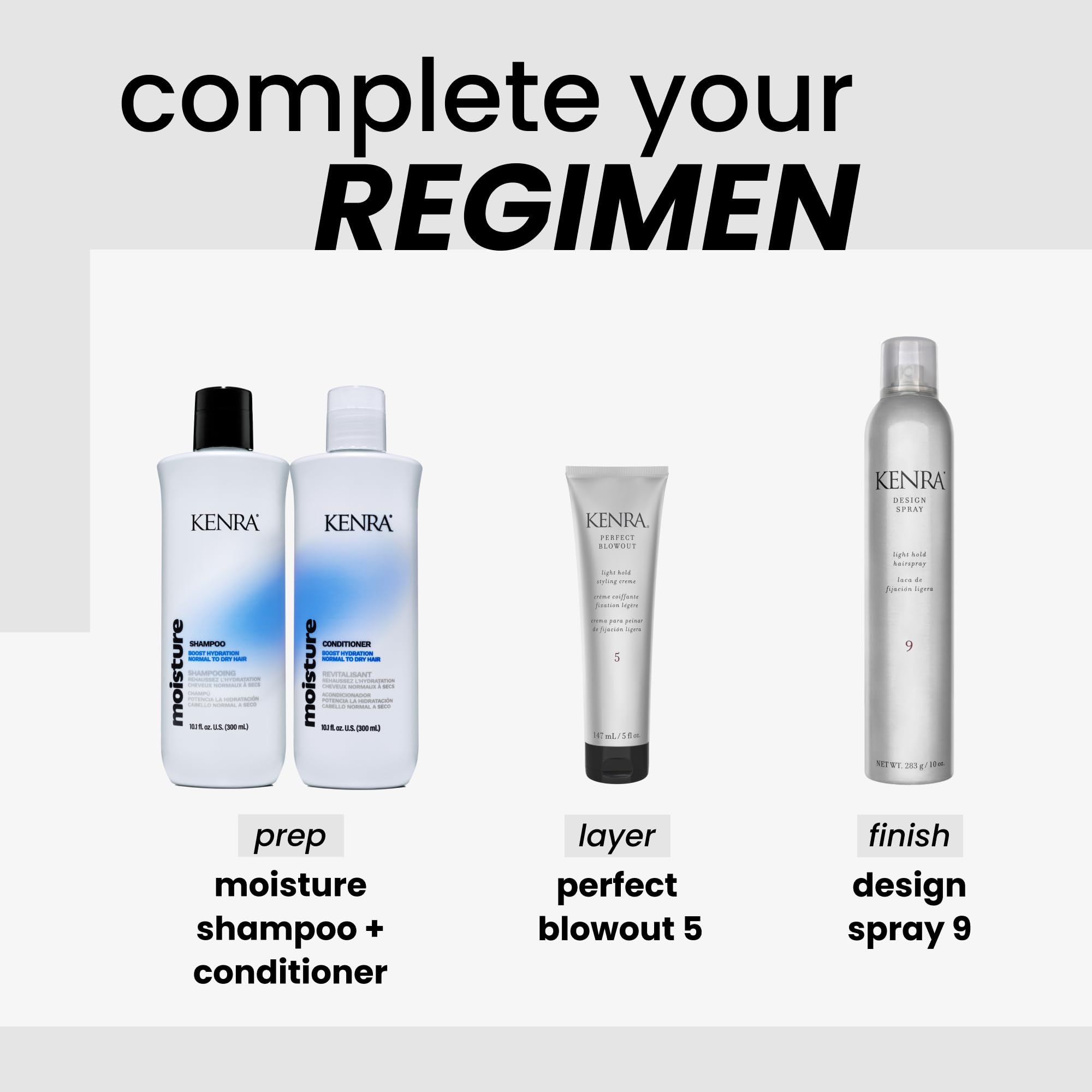 Kenra Design Spray 9 helps hair move with natural movement.