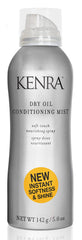 Kenra Dry Oil Conditioning Mist bottle front view shows shine and softness