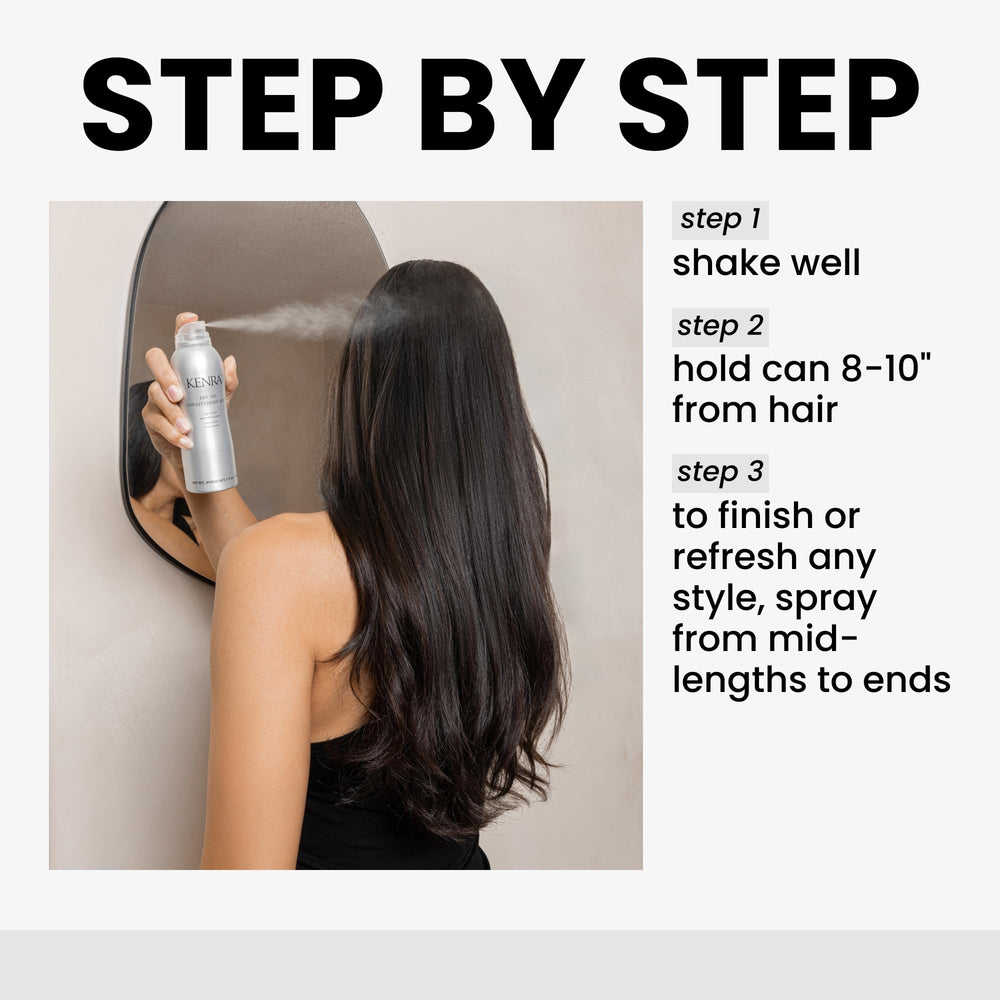 Kenra Dry Oil Conditioning Mist glossy hair look after use