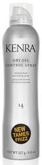 Kenra Dry Oil Control Spray 14 en envase, detalle de frizz controlado