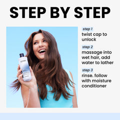 Kenra Moisture Shampoo after-wash hair appearing sleek and nourished