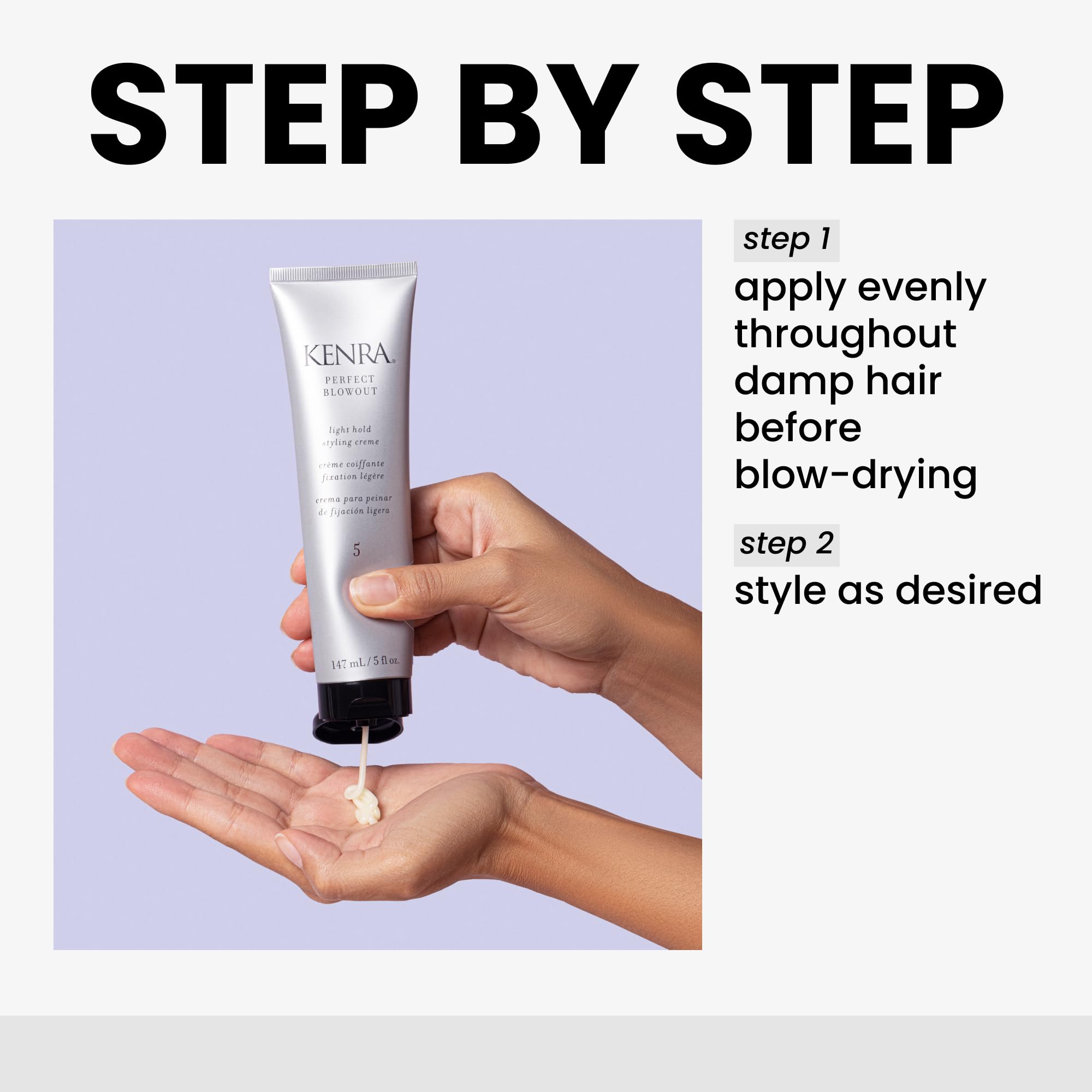 Realce de brillo y control del frizz con Kenra Perfect Blowout 5.