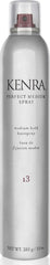 Kenra Perfect Medium Spray: botella visible para peinado suave y controlable